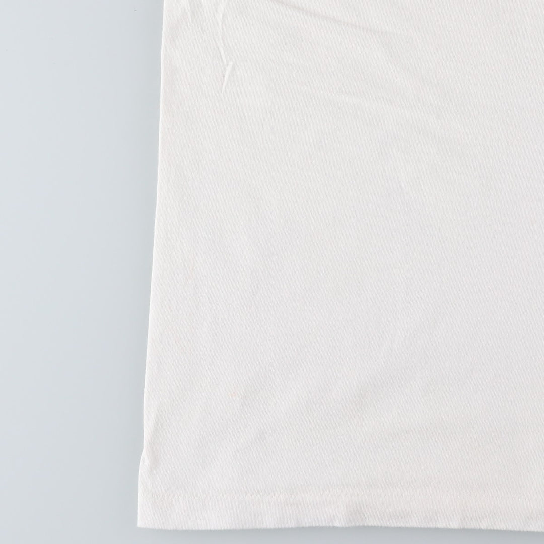 90'S TEE JAYS SOF TEE Print T-Shirt Made in USA Men's L equivalent Vintage cotton white type Vintage Second Hand