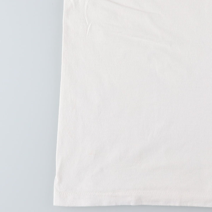 90'S TEE JAYS SOF TEE Print T-Shirt Made in USA Men's L equivalent Vintage cotton white type Vintage Second Hand