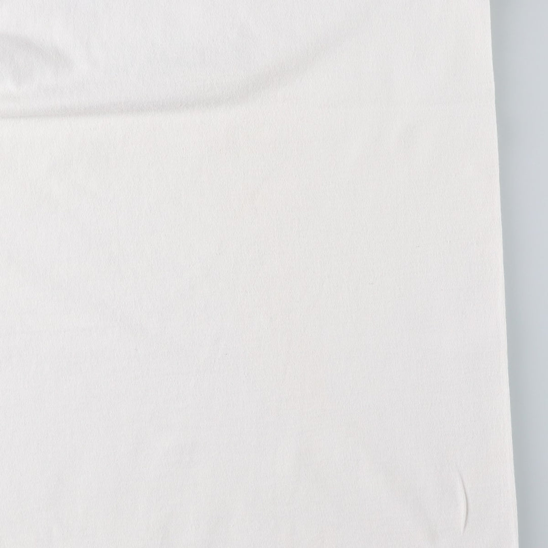 90'S TEE JAYS SOF TEE Print T-Shirt Made in USA Men's L equivalent Vintage cotton white type Vintage Second Hand