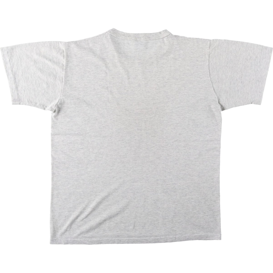 90'S Russell USMC (United States Marine Corps) Triple Print Military Print T-Shirt, Made in USA, Men's Size M (Equivalent), Vintage polyester gray type Vintage Second Hand