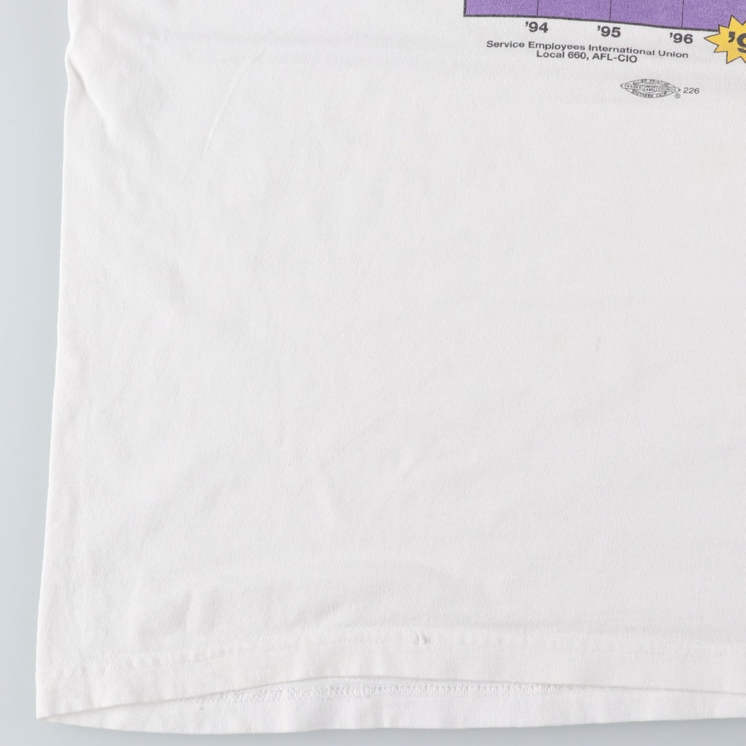 Vintage 90'S Murina print T-shirt, Made in USA, Men's XL cotton white type Vintage Second Hand