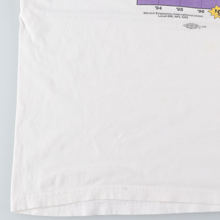 Vintage 90'S Murina print T-shirt, Made in USA, Men's XL cotton white type Vintage Second Hand