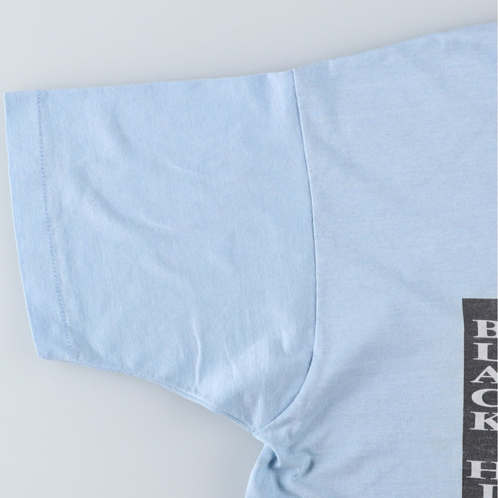 90'S Screen Stars Best Great Figures T-Shirt, Made in USA, Men's XXL equivalent, Vintage cotton Blue type light blue Vintage Second Hand