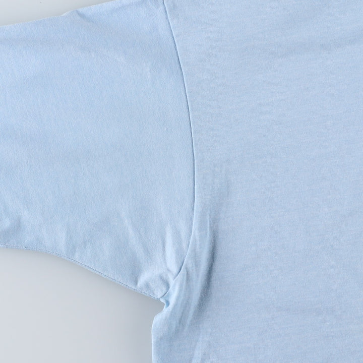 90'S Screen Stars Best Great Figures T-Shirt, Made in USA, Men's XXL equivalent, Vintage cotton Blue type light blue Vintage Second Hand