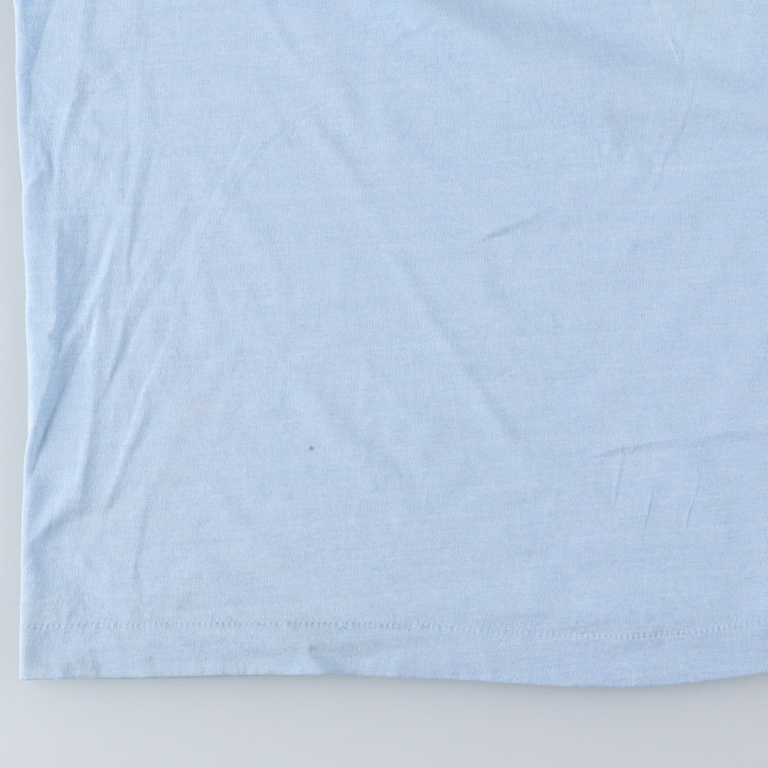 90'S Screen Stars Best Great Figures T-Shirt, Made in USA, Men's XXL equivalent, Vintage cotton Blue type light blue Vintage Second Hand