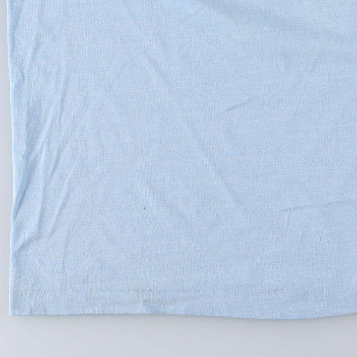 90'S Screen Stars Best Great Figures T-Shirt, Made in USA, Men's XXL equivalent, Vintage cotton Blue type light blue Vintage Second Hand