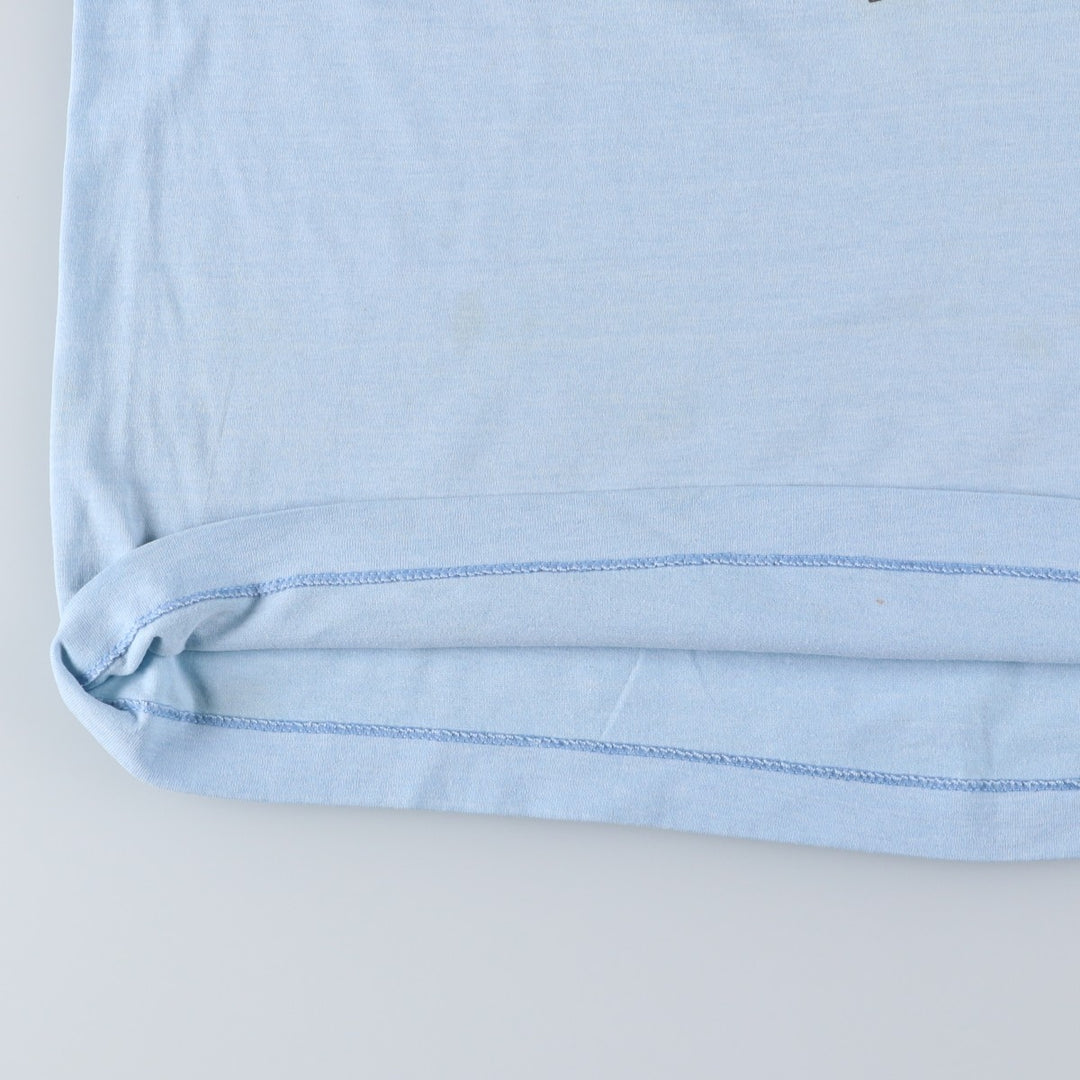 90'S Screen Stars Best Great Figures T-Shirt, Made in USA, Men's XXL equivalent, Vintage cotton Blue type light blue Vintage Second Hand