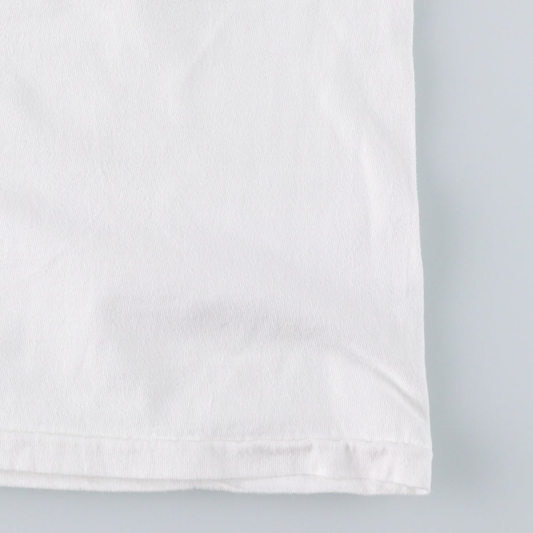 90'S Hanes BEEFY-T Printed T-shirt Made in USA Men's XL Vintage cotton white type Vintage Second Hand
