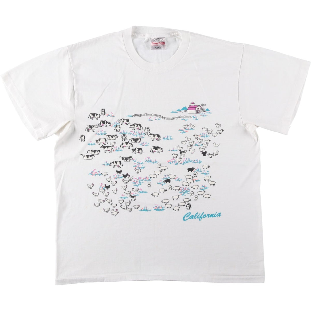 90's ONEITA POWER cotton black type Vintage Second Hand