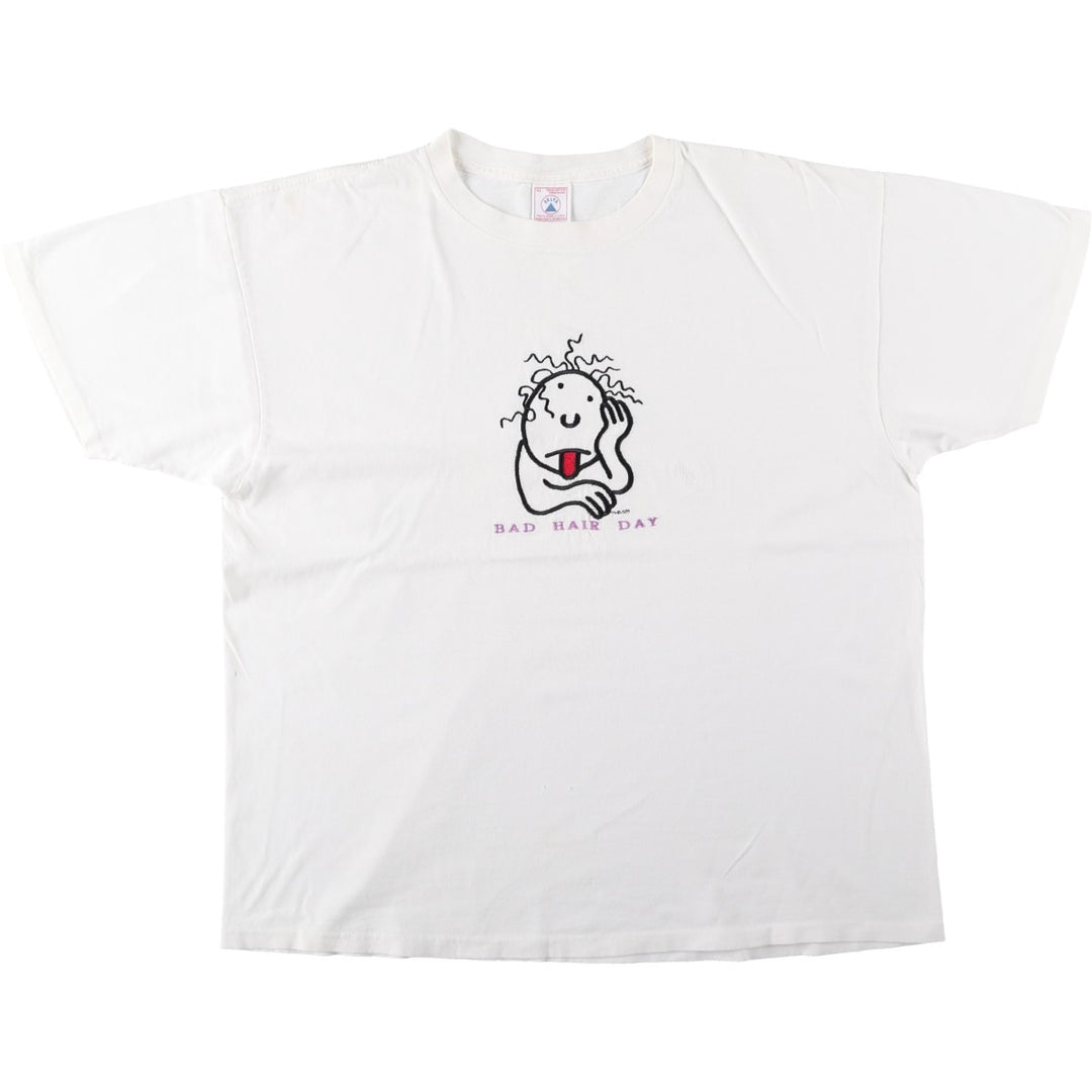 Vintage 90'S Delta DELTA Printed T-shirt, Made in USA, Men's XL cotton white type Vintage Second Hand