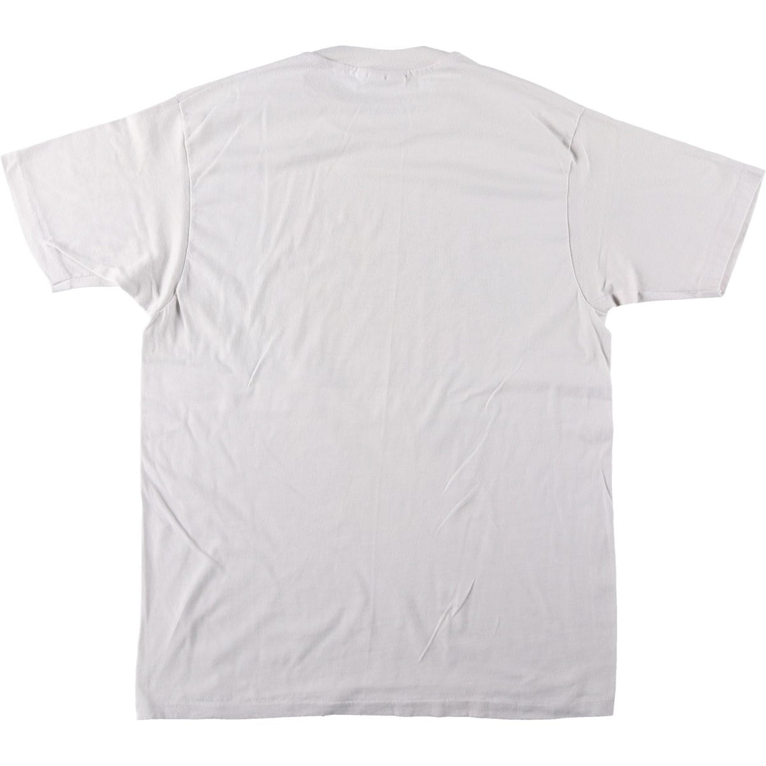 Vintage 1980'S Hanes Fifty-Fifty Blue Tag Print T-Shirt, Made in USA, Men's XL cotton white type Vintage Second Hand