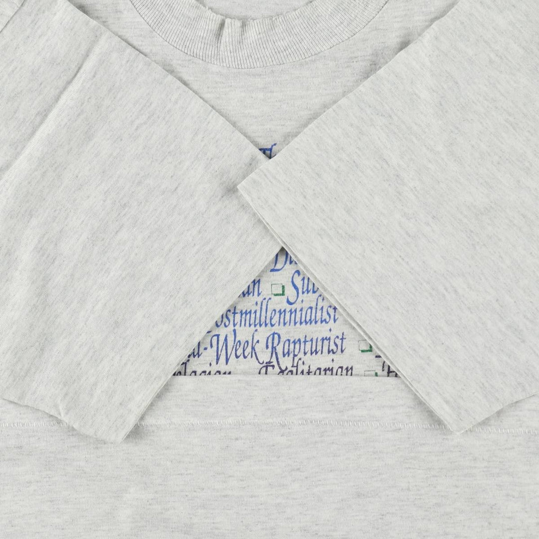 90'S Screen Stars BEST JESUS CHRIST Jesus Christ Print T-Shirt, Made in USA, Men's Size L (approx.), Vintage cotton gray type Vintage Second Hand