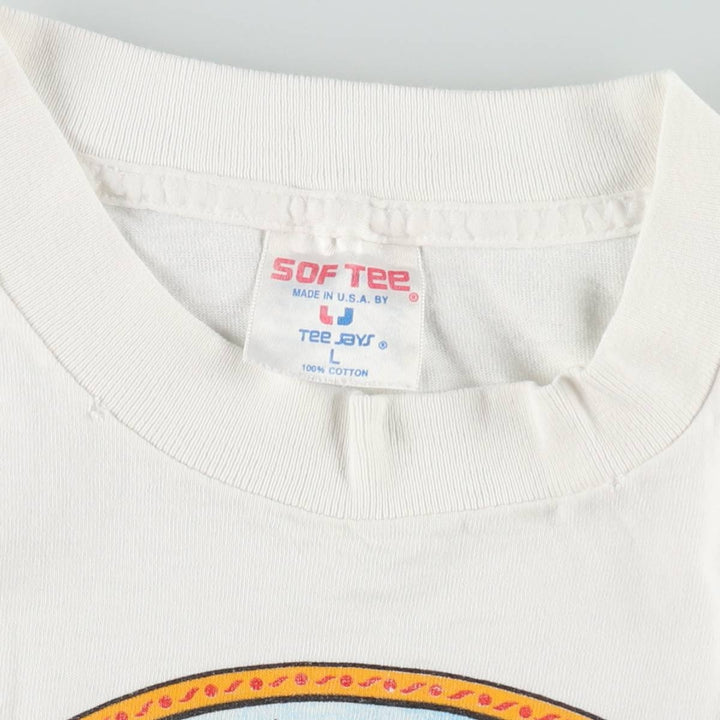 90'S SOF TEE JOSE CUERVO Advertising T-shirt, Made in USA, Men's Size L (approx.), Vintage cotton white type Vintage Second Hand
