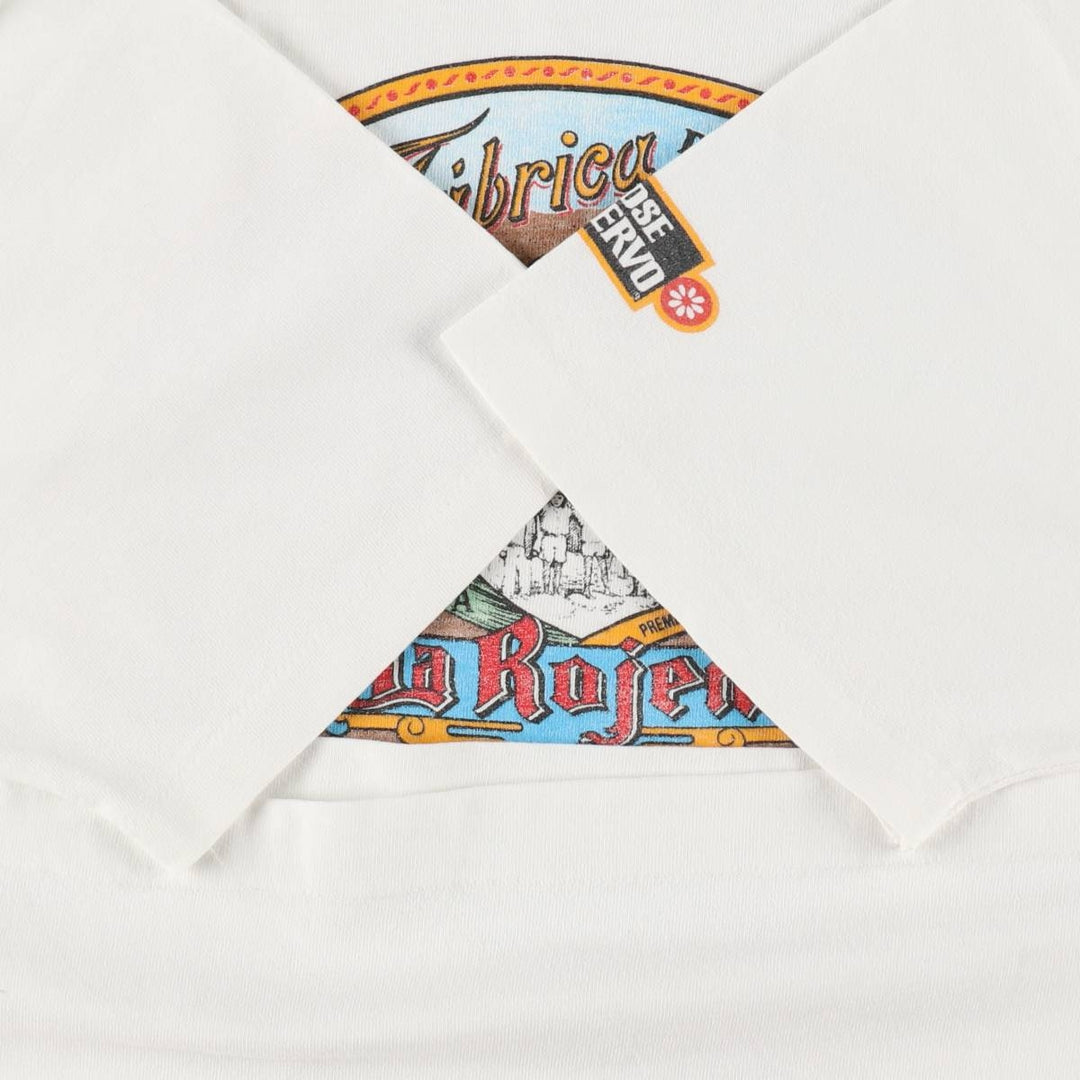 90'S SOF TEE JOSE CUERVO Advertising T-shirt, Made in USA, Men's Size L (approx.), Vintage cotton white type Vintage Second Hand