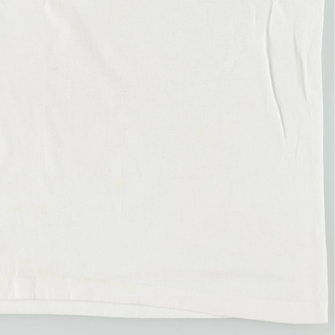 90'S CENTER STAR parody print T-shirt, Made in USA, Men's XL equivalent, Vintage cotton white type Vintage Second Hand
