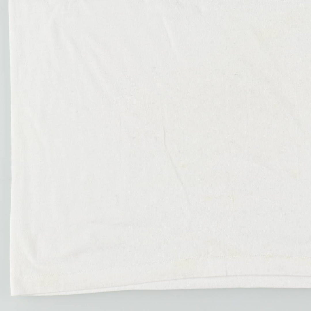 90'S CENTER STAR parody print T-shirt, Made in USA, Men's XL equivalent, Vintage cotton white type Vintage Second Hand