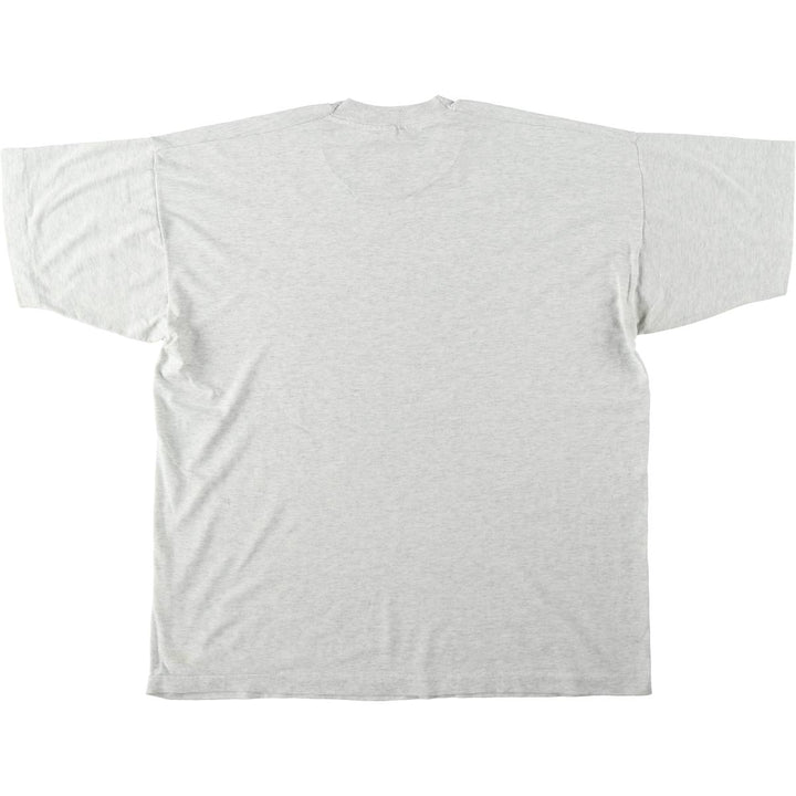 90s-era Fruit of the Loom Best Print T-shirt, Men's XL equivalent, Vintage cotton gray type Vintage Second Hand
