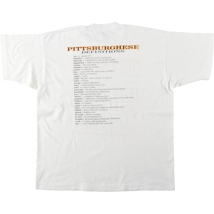 90'S Fruit of the Loom Best Printed T-shirt, Made in USA, Men's XL, Vintage cotton white type Vintage Second Hand