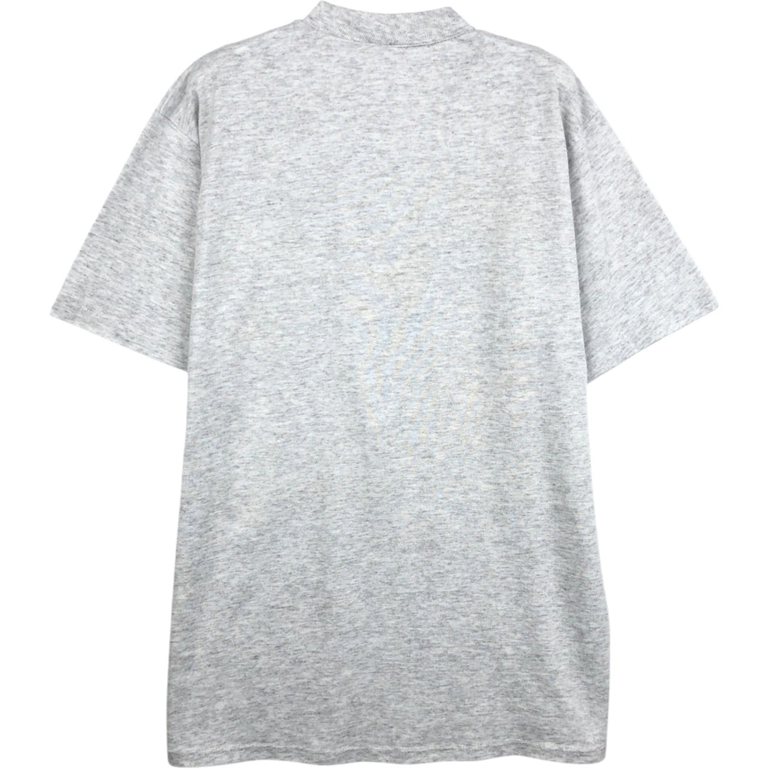 90'S Vintage Printed T-Shirt, Men's XL unclear pale white type Vintage Second Hand