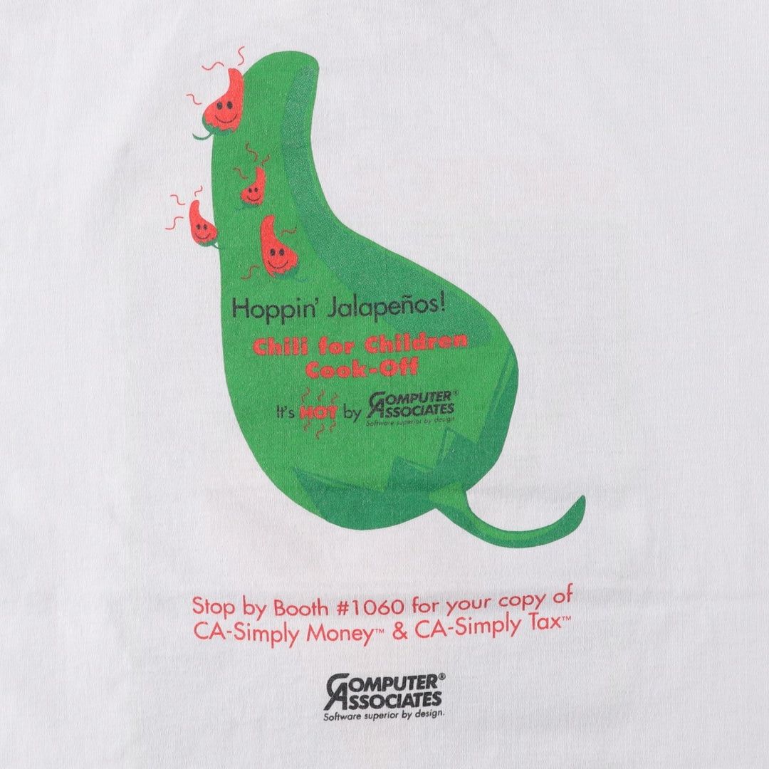 90'S Fruit of the Loom Best Advertising T-Shirt, Made in USA, Men's XL equivalent, Vintage cotton white type Vintage Second Hand