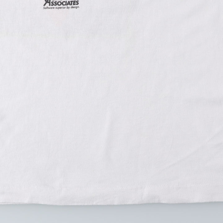 90'S Fruit of the Loom Best Advertising T-Shirt, Made in USA, Men's XL equivalent, Vintage cotton white type Vintage Second Hand