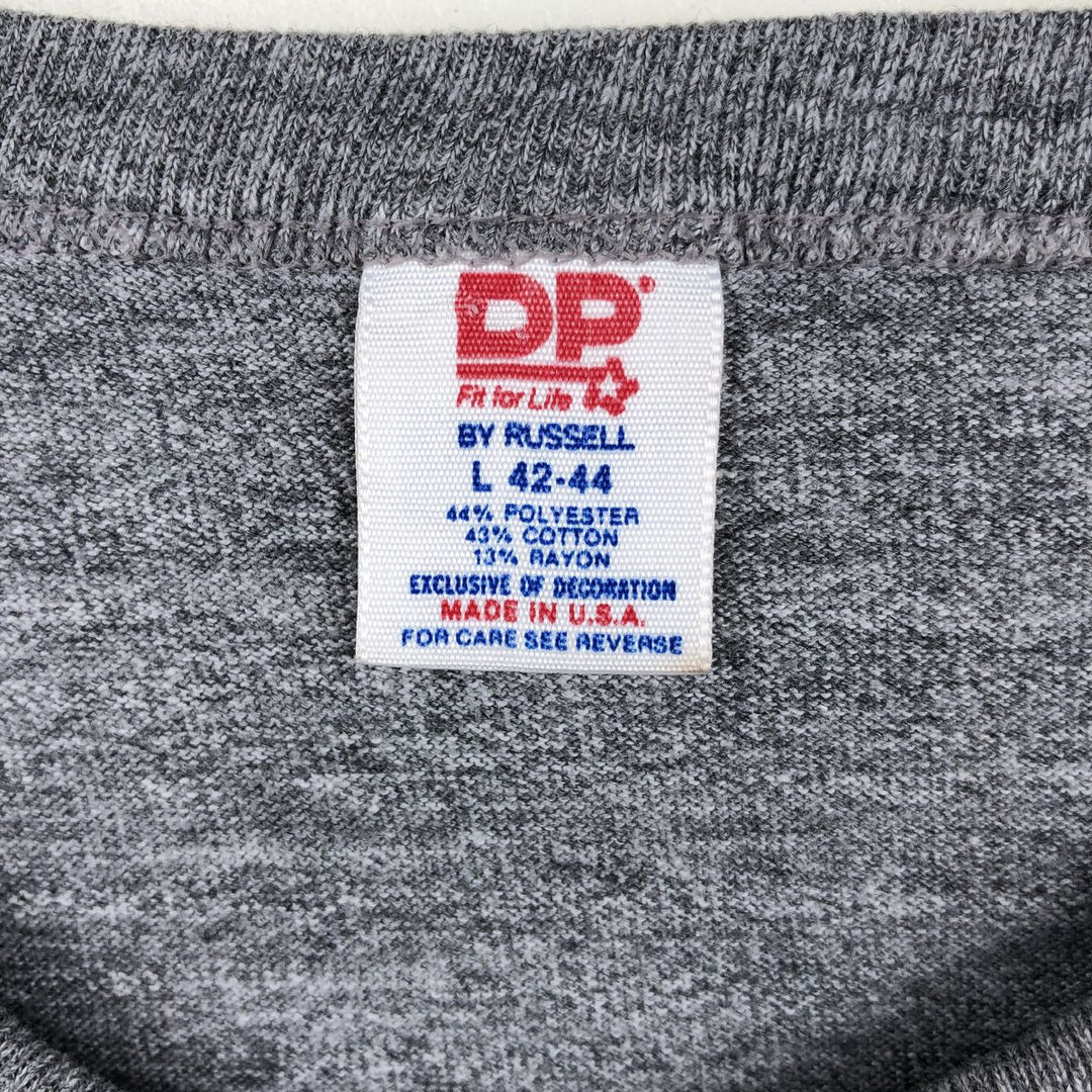 ~90'S DP Fit for Life USMC (United States Marine Corps) Military Print T-Shirt, Made in USA, Men's Size L (approx.), Vintage polyester gray type Vintage Second Hand