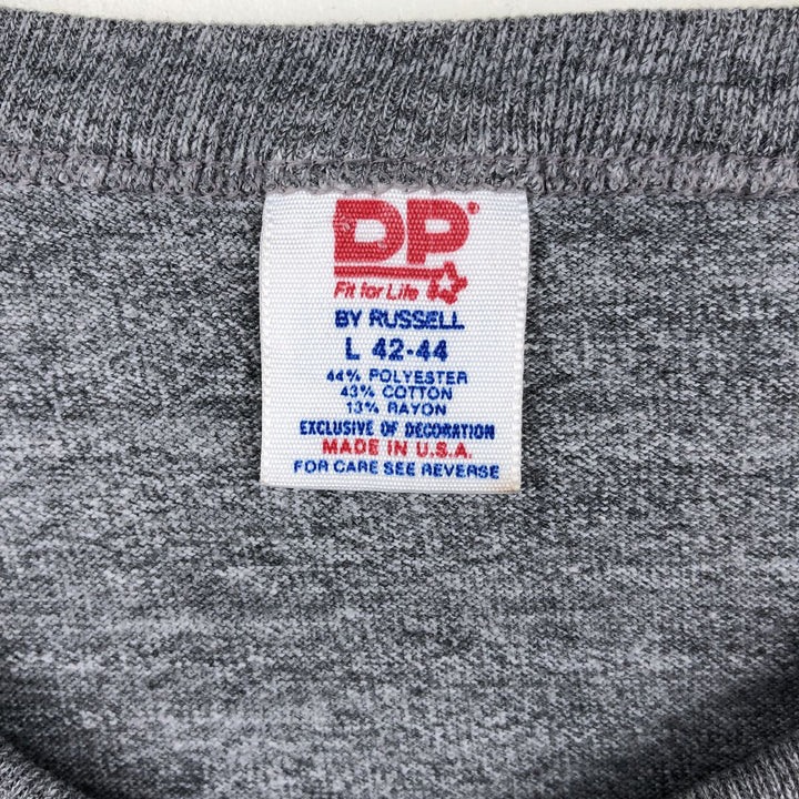 ~90'S DP Fit for Life USMC (United States Marine Corps) Military Print T-Shirt, Made in USA, Men's Size L (approx.), Vintage polyester gray type Vintage Second Hand