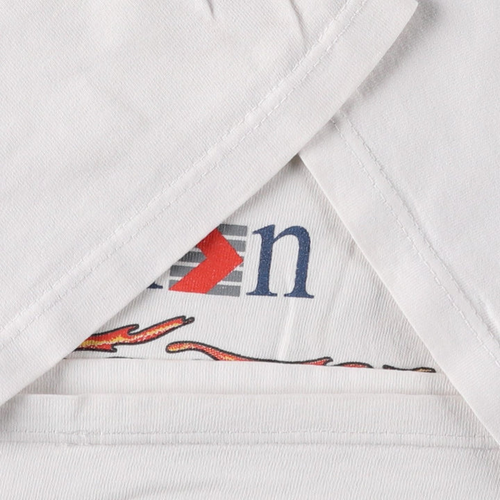 90'S Gildan Heavy Weight Print T-Shirt, Made in Canada, Men's Size L (approx.), Vintage cotton white type Vintage Second Hand
