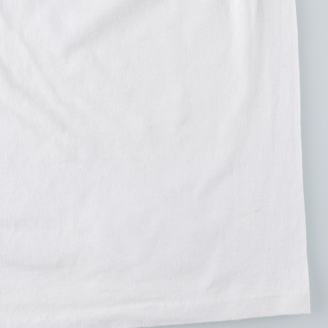 80'S WRIGHT'S Print T-Shirt, Made in USA, Men's Size L (Equivalent), Vintage cotton white type Vintage Second Hand