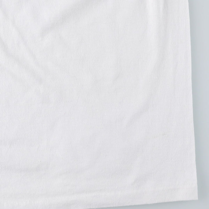 80'S WRIGHT'S Print T-Shirt, Made in USA, Men's Size L (Equivalent), Vintage cotton white type Vintage Second Hand