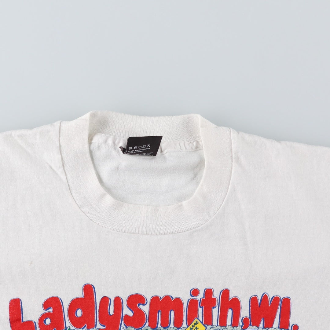 Screen Stars Best Print T-Shirt, Made in USA, Men's XL (approx.), Vintage. cotton white type Vintage Second Hand