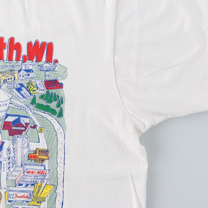 Screen Stars Best Print T-Shirt, Made in USA, Men's XL (approx.), Vintage. cotton white type Vintage Second Hand