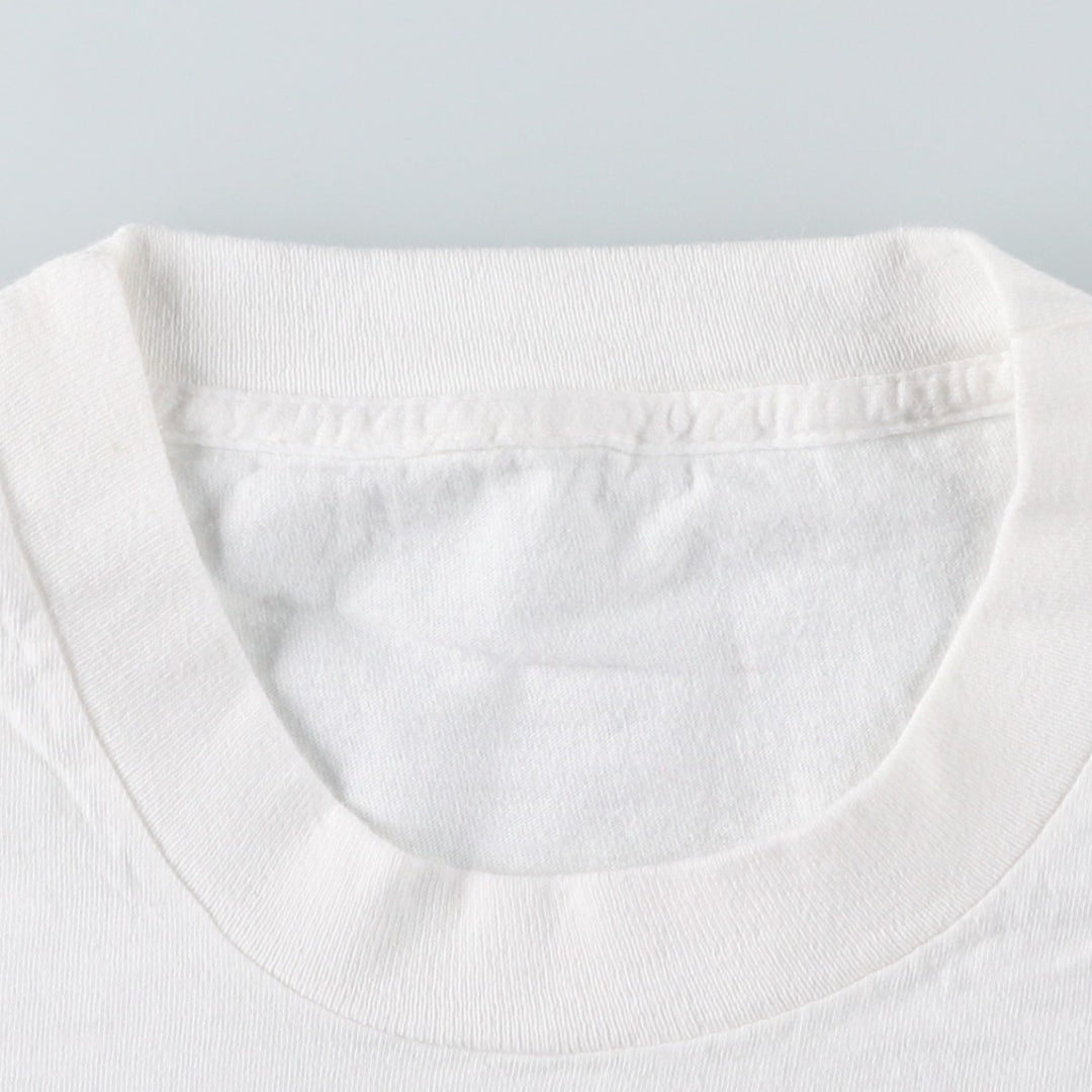 Printed T-shirt, men's size XL cotton white type Vintage Second Hand
