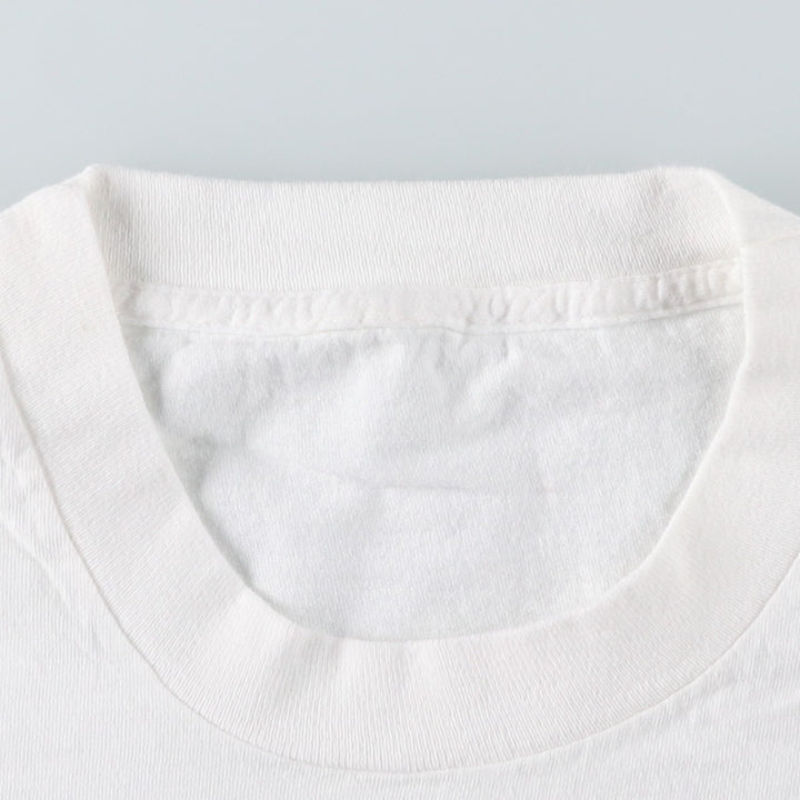 Printed T-shirt, men's size XL cotton white type Vintage Second Hand