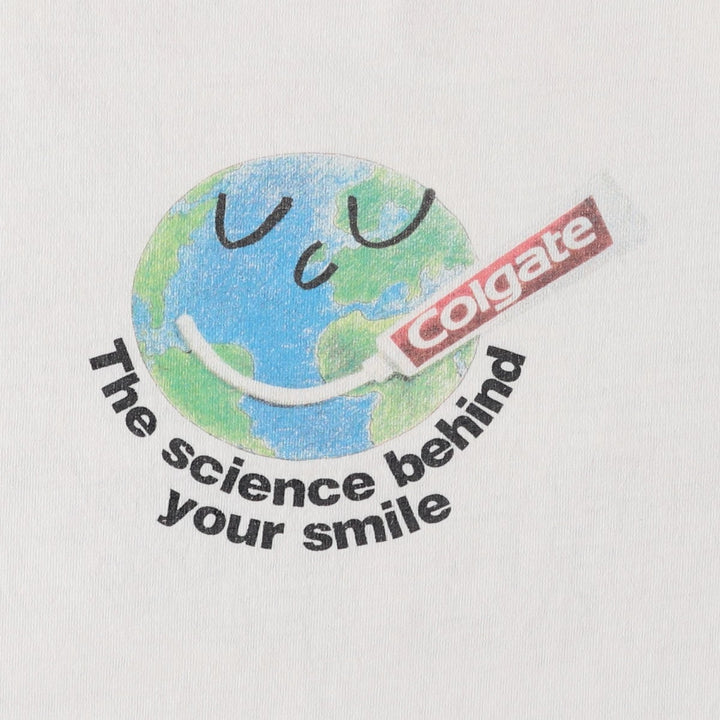 90'S Jerzees Printed T-shirt Made in USA Men's XL Vintage cotton white type Vintage Second Hand
