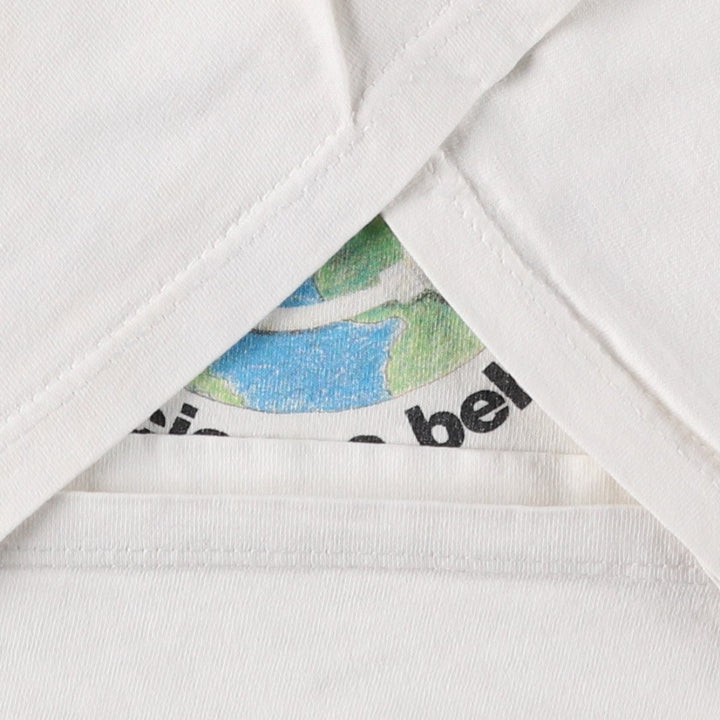 90'S Jerzees Printed T-shirt Made in USA Men's XL Vintage cotton white type Vintage Second Hand