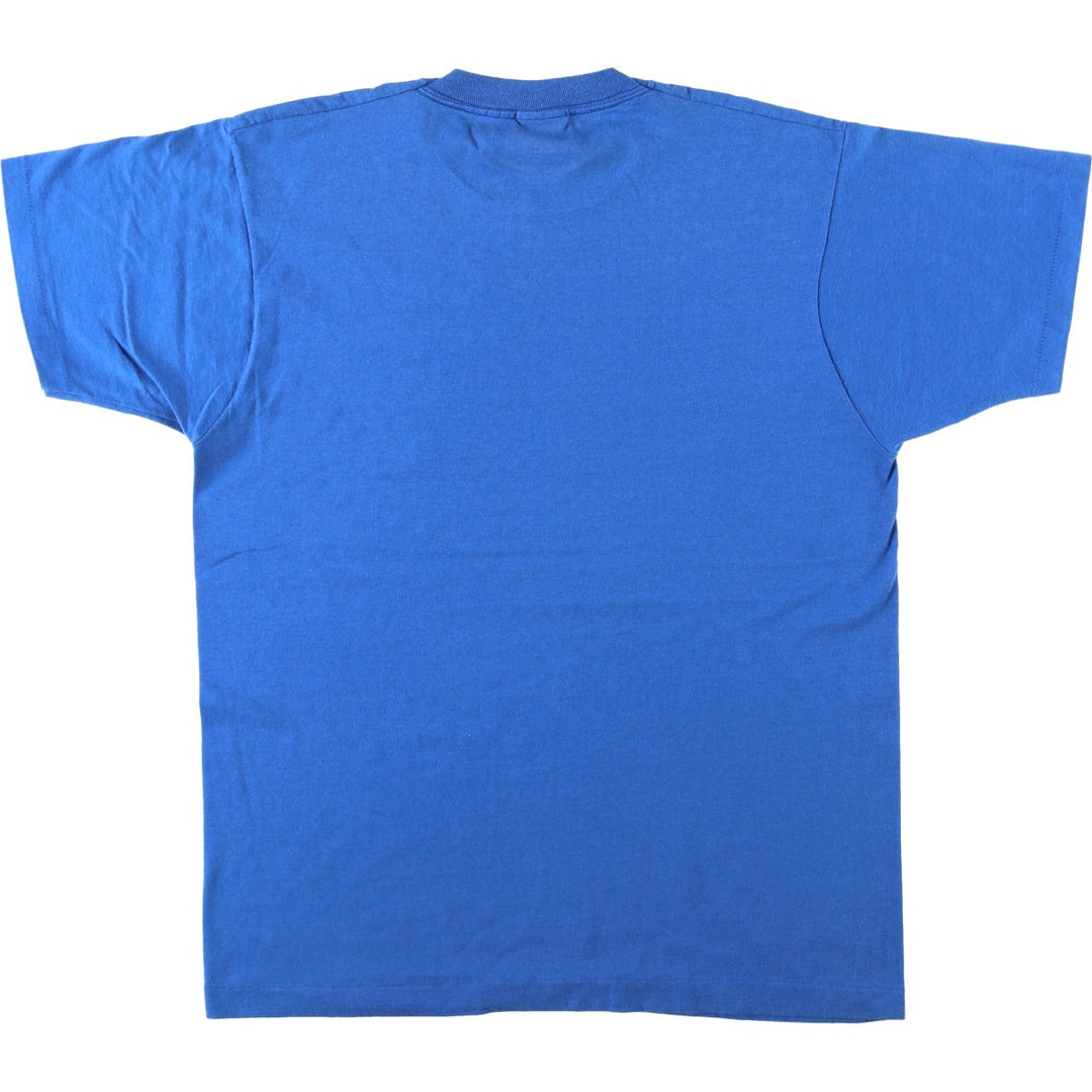 90'S Screen Stars Best Print T-Shirt, Made in Canada, Men's XL equivalent, Vintage cotton blue type Vintage Second Hand