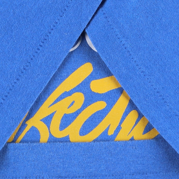 90'S Screen Stars Best Print T-Shirt, Made in Canada, Men's XL equivalent, Vintage cotton blue type Vintage Second Hand