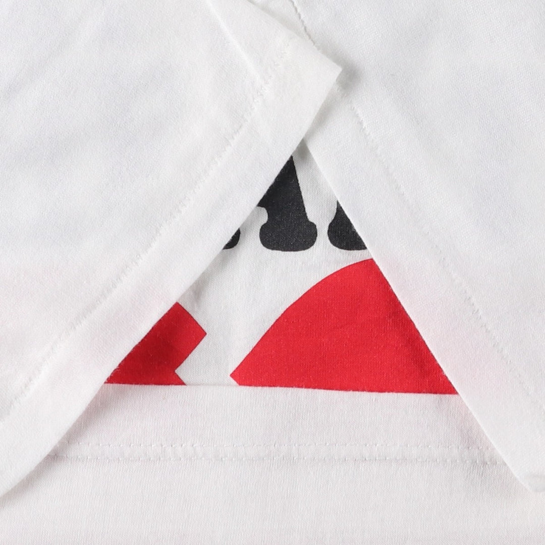 Vintage 90'S sportswear print T-shirt, made in the USA, men's size XL cotton white type Vintage Second Hand