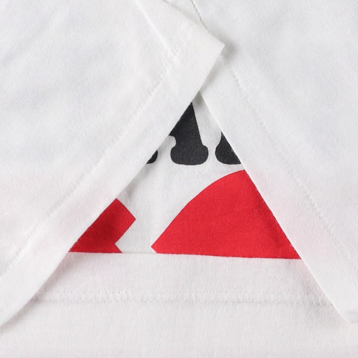 Vintage 90'S sportswear print T-shirt, made in the USA, men's size XL cotton white type Vintage Second Hand