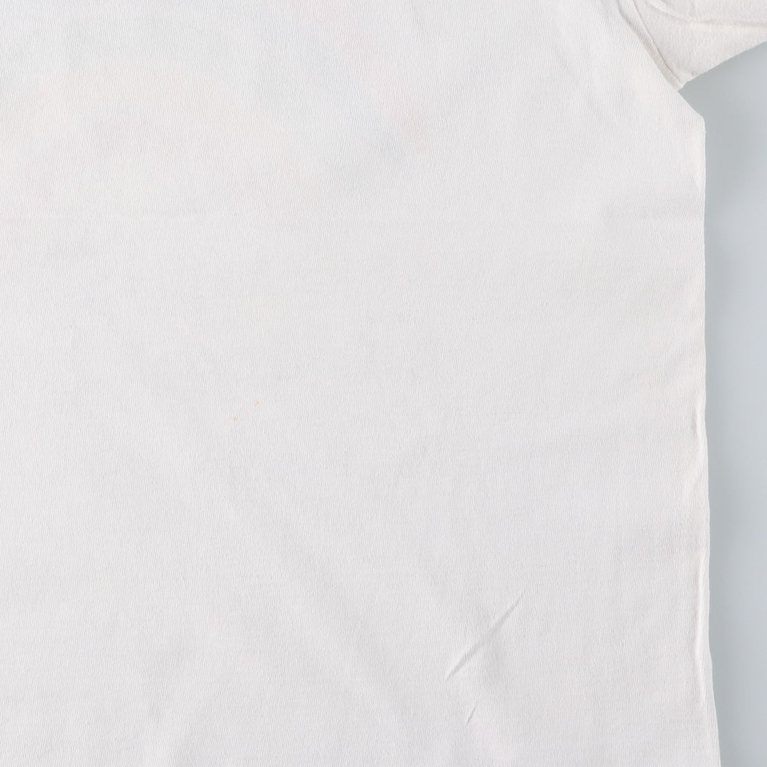 90'S Fruit of the Loom printed T-shirt, made in the USA, men's size L, vintage cotton white type Vintage Second Hand