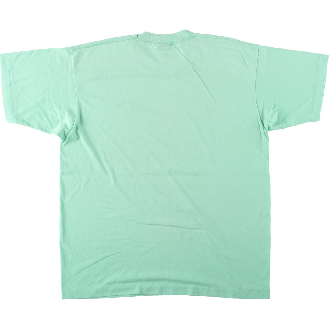 90'S Screen Stars Best Printed T-shirt Made in USA Men's XL Vintage cotton Mint green Vintage Second Hand