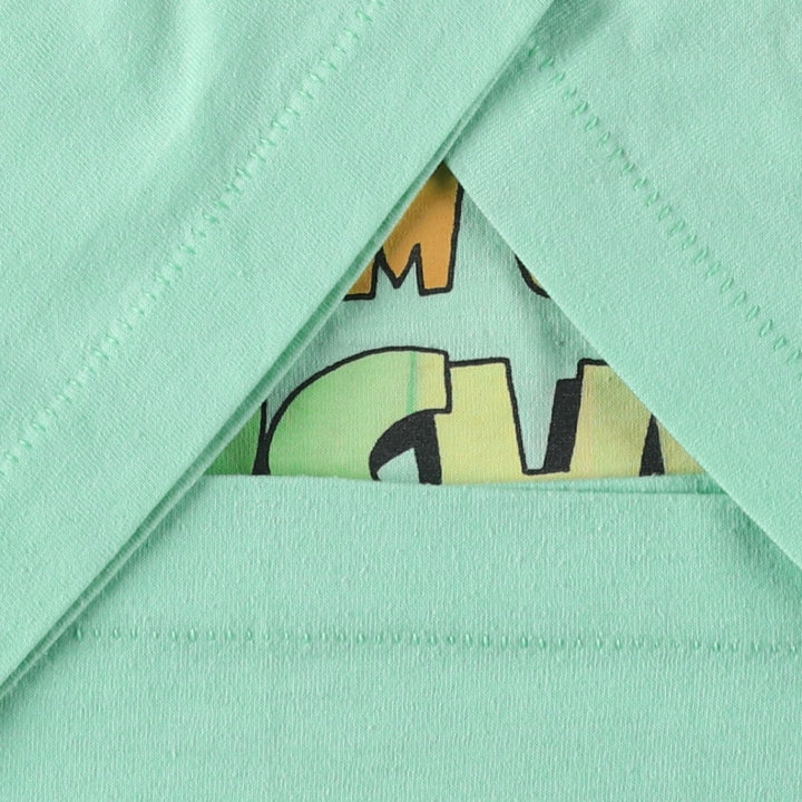 90'S Screen Stars Best Printed T-shirt Made in USA Men's XL Vintage cotton Mint green Vintage Second Hand