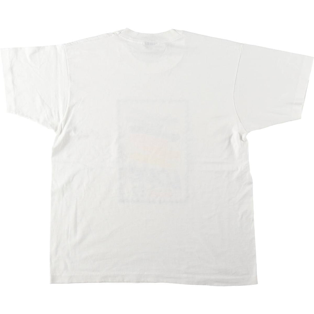 80'S Screen Stars LOVE USA22 Print T-Shirt, Made in USA, Men's XL equivalent, Vintage cotton white type Vintage Second Hand