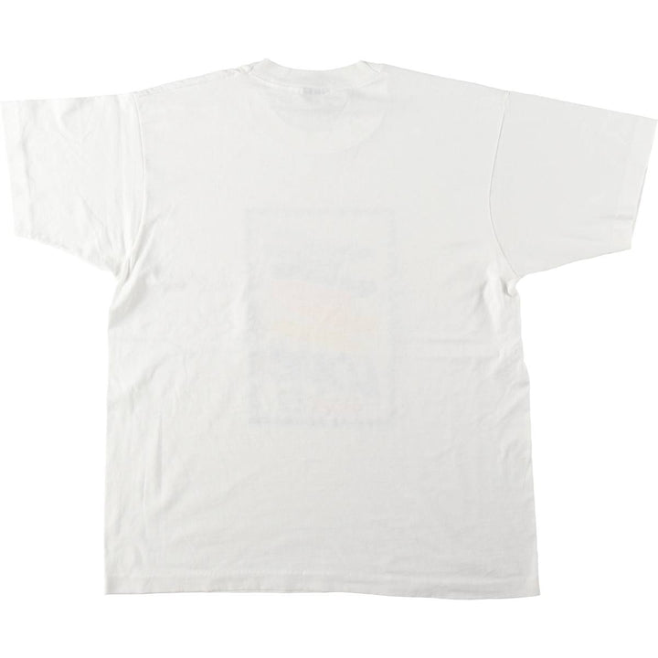 80'S Screen Stars LOVE USA22 Print T-Shirt, Made in USA, Men's XL equivalent, Vintage cotton white type Vintage Second Hand