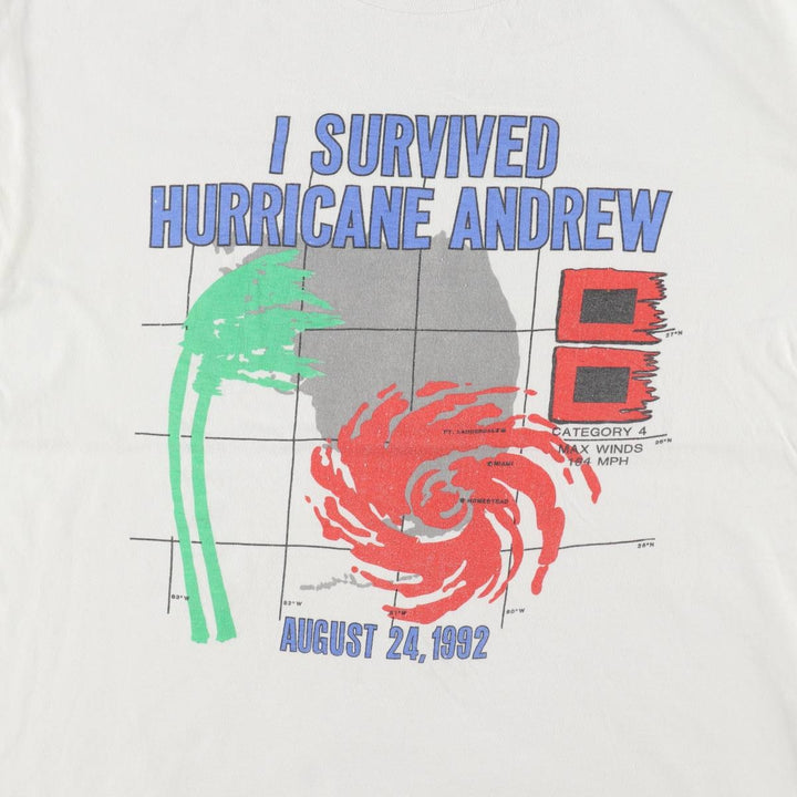 90'S Vintage Printed T-Shirt, Men's Size L unclear white type Vintage Second Hand