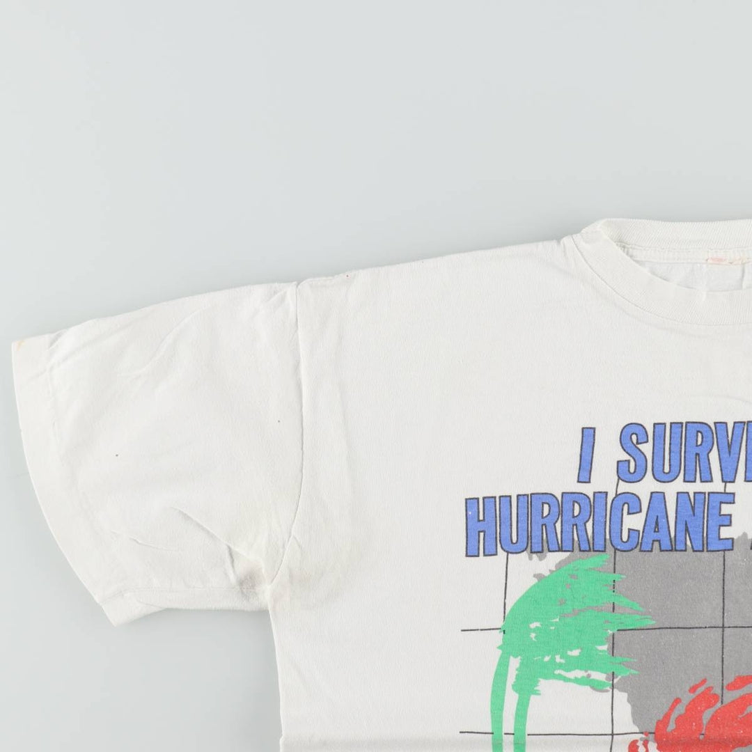 90'S Vintage Printed T-Shirt, Men's Size L unclear white type Vintage Second Hand