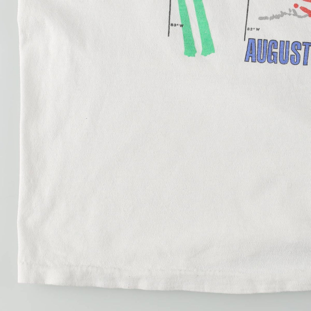 90'S Vintage Printed T-Shirt, Men's Size L unclear white type Vintage Second Hand