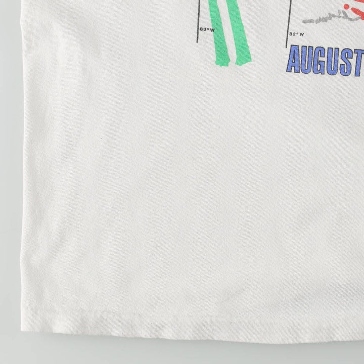90'S Vintage Printed T-Shirt, Men's Size L unclear white type Vintage Second Hand