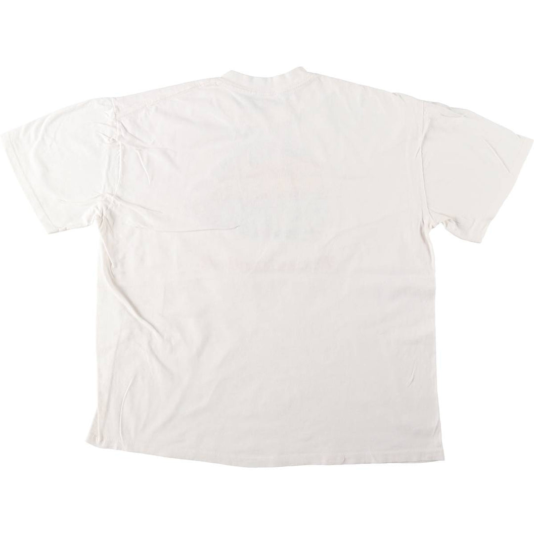 80s-90'S Stedman HI CRU Print T-Shirt, Made in USA, Men's XL equivalent, Vintage cotton white type Vintage Second Hand